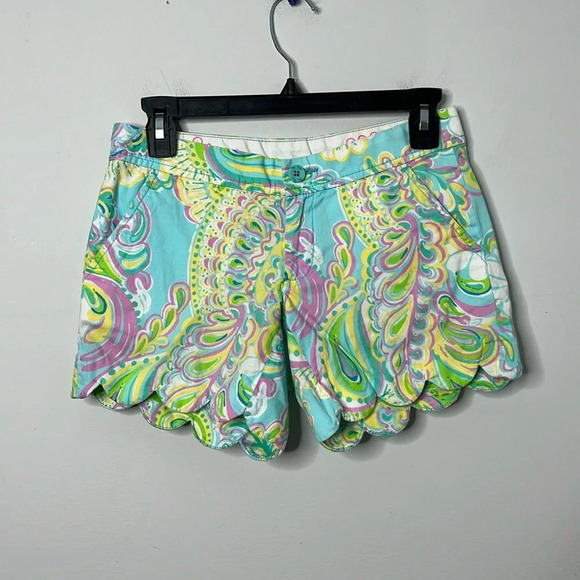 Lilly Pulitzer Buttercup Short in Shorley Blue Double Trouble - Picture 2 of 9